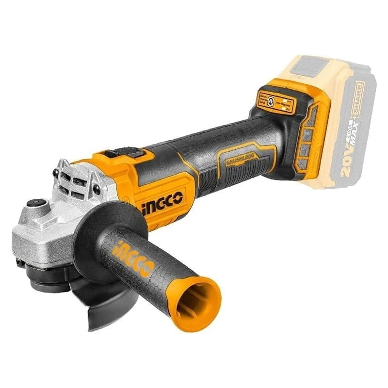 Ingco 5/125mm Lithium-Ion Cordless Angle Grinder 20V with Brushless Motor  CAGLI201258