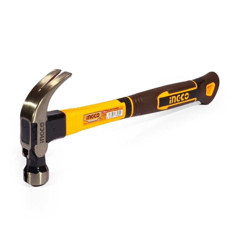 Ingco Claw Hammer 450g with Fiberglass Handle – HCH81016