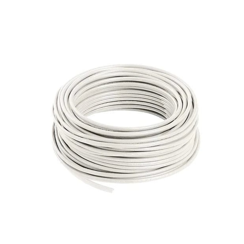 White 0.72×2.0mm Electrical Flexible Cable