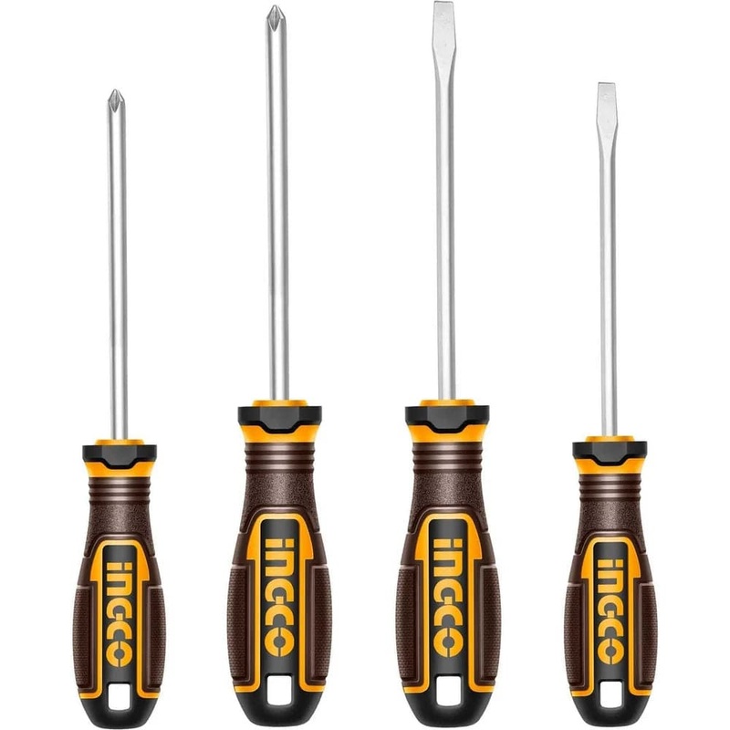 Ingco 4-Piece Screwdriver Set with Magnetic Tip  HKSDS0428