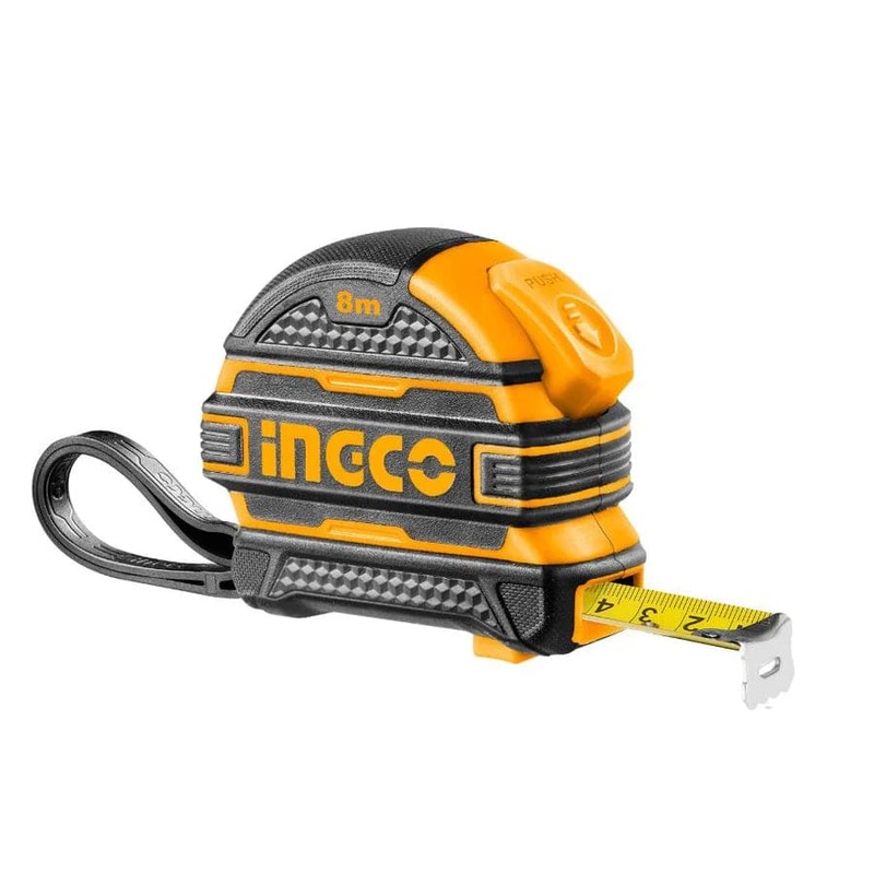 Ingco Steel Measuring Tape 8m x 25mm with Self-Lock Function  HSMT08825