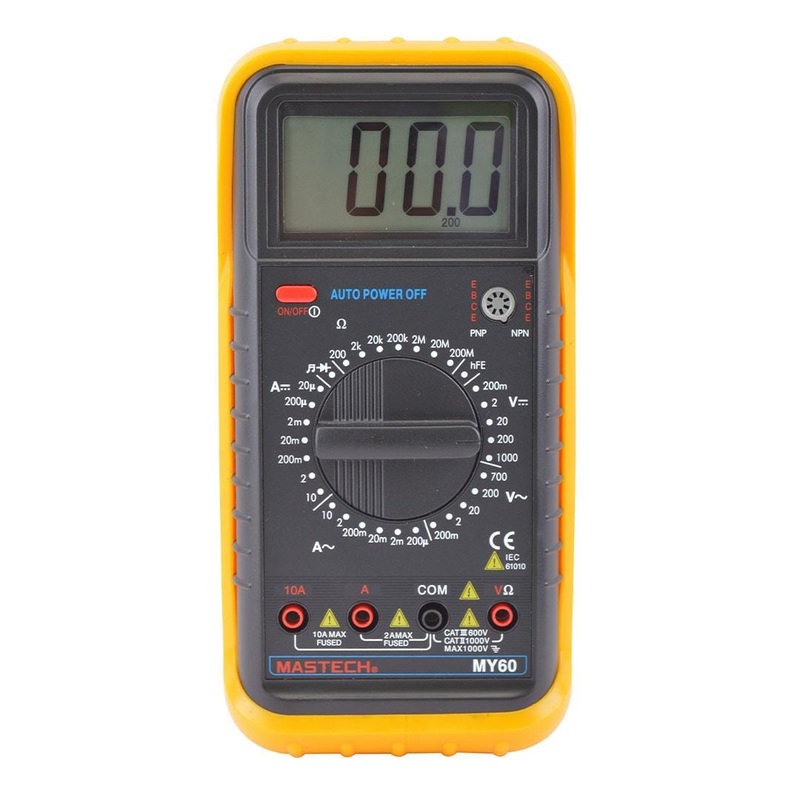 Mastech Digital Multimeter 2000 Counts 1000V – MY 60