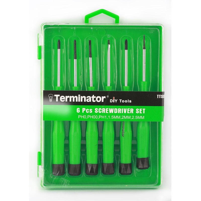 Terminator 6 Pieces Precision Screw Driver Set – TTSDS 325
