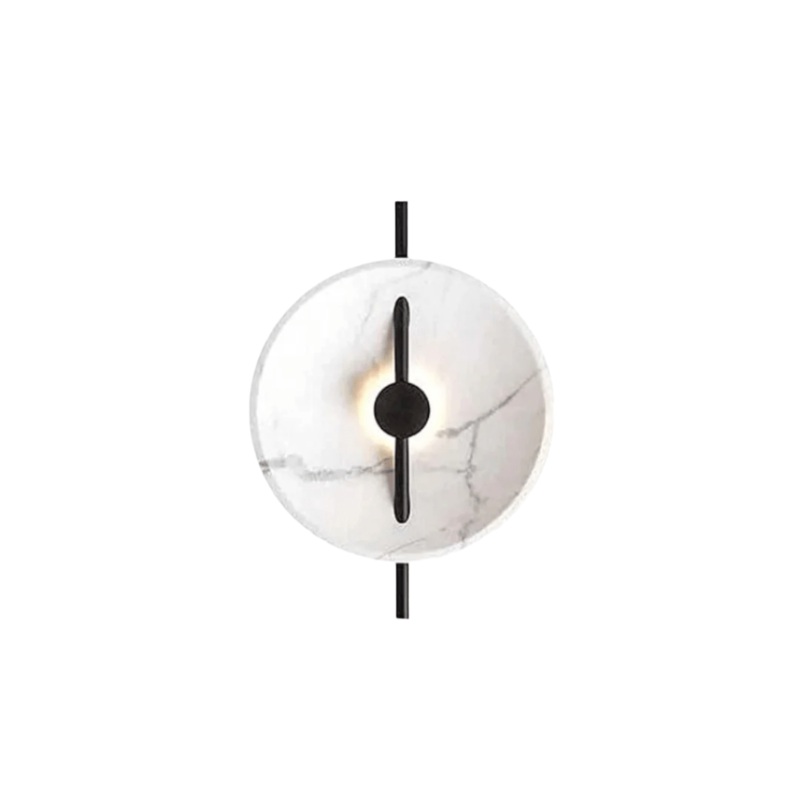 Creative Nordic Style LED Wall Mounted Round Marble Wall Lamp