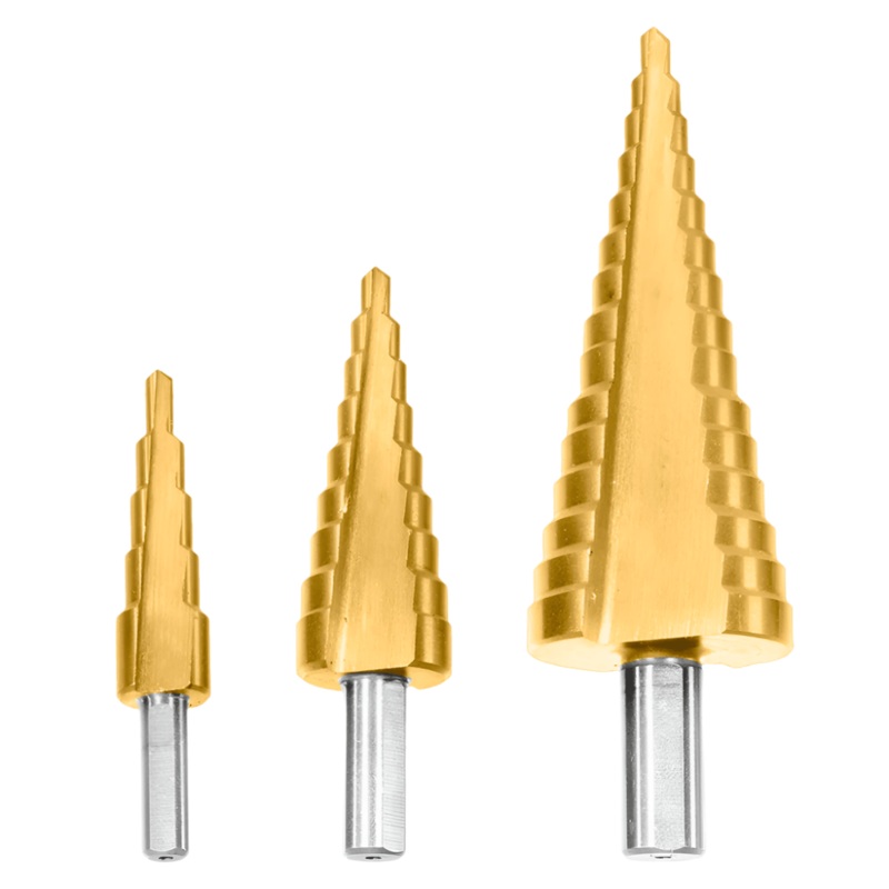 Wadfow 3 Pieces Step Drill Bit Set – WJD3401