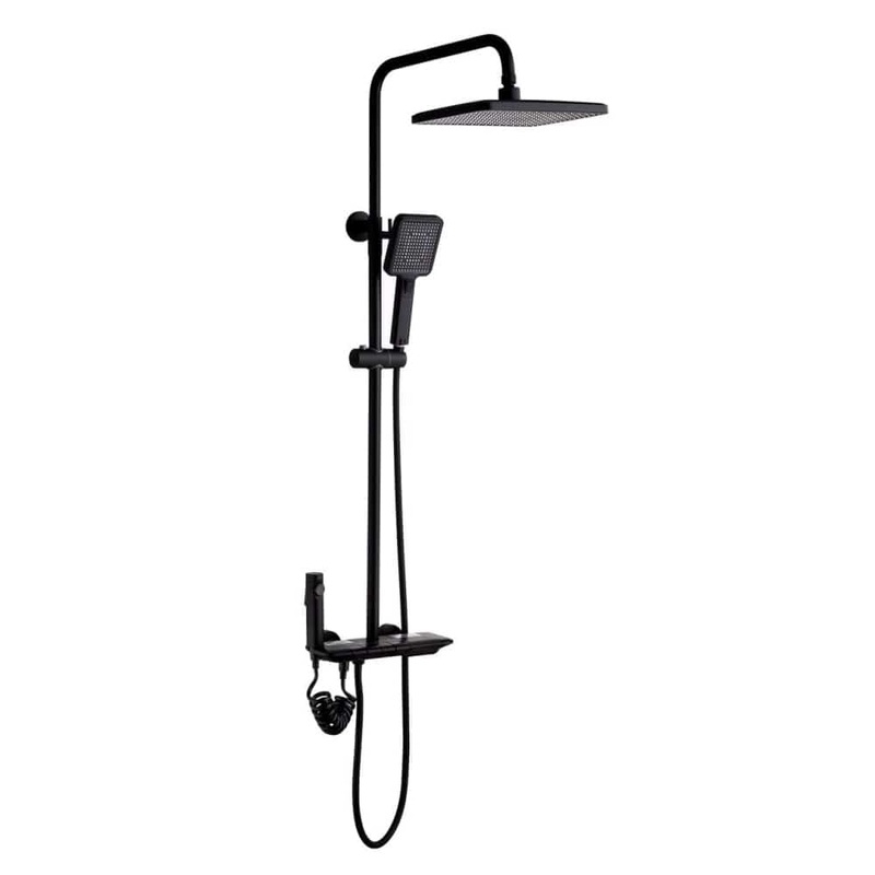 Bathroom 4 in 1 Multifunctional Shower Set With Shower Head, Faucet & Spray Gun- CS 33 BK
