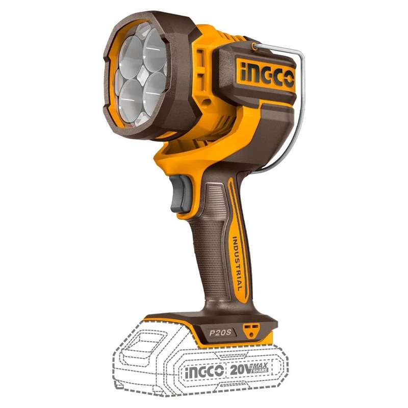 Ingco Lithium-Ion Cordless Portable Work Lamp 20V – CWLI2088