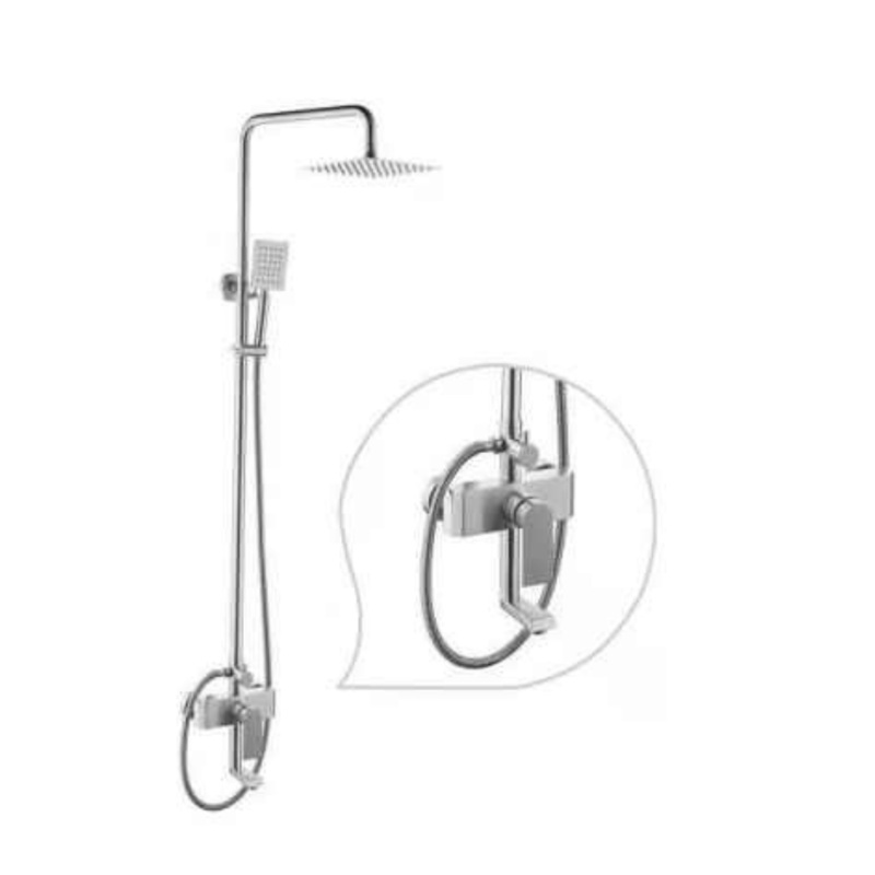 MaxTen Stainless Steel 3-in-1 Satin Nickel Hot & Cold Mixer Shower Set – ST60-311