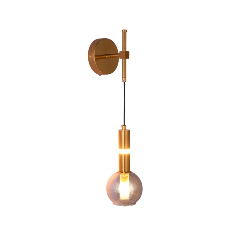 Bronze 39312B-B Smoke Glass 1xG9+LED Wall Light – 3000K