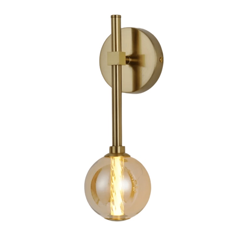 Clear Glass LED 3000K Wall Light – 39308-1A