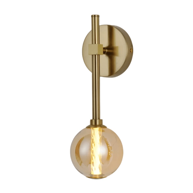 Clear Glass LED 3000K Wall Light – 39308-1B