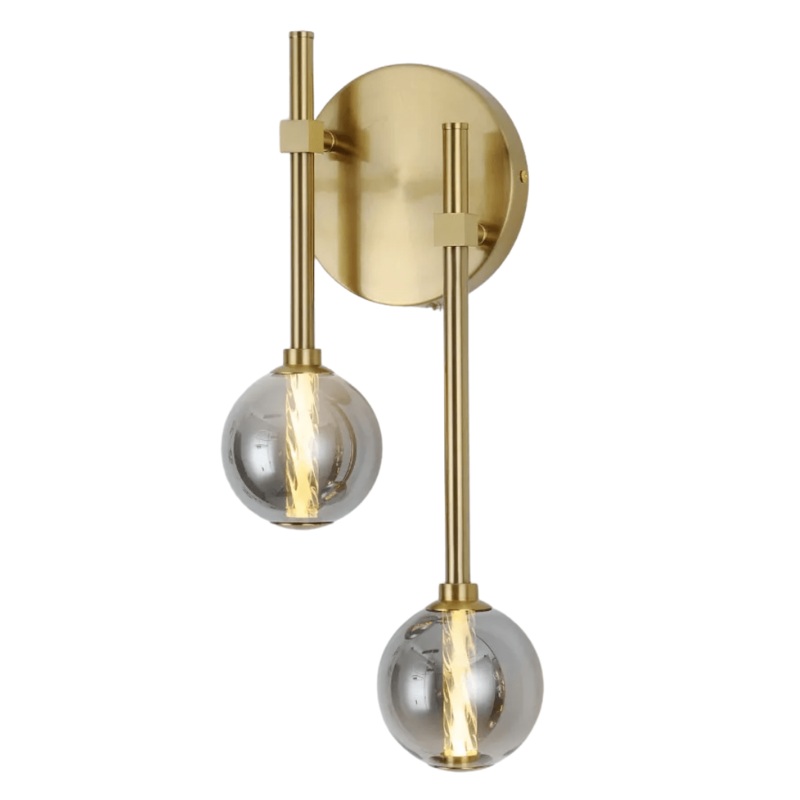 Clear Glass LED 3000K Wall Light – 39308-2B