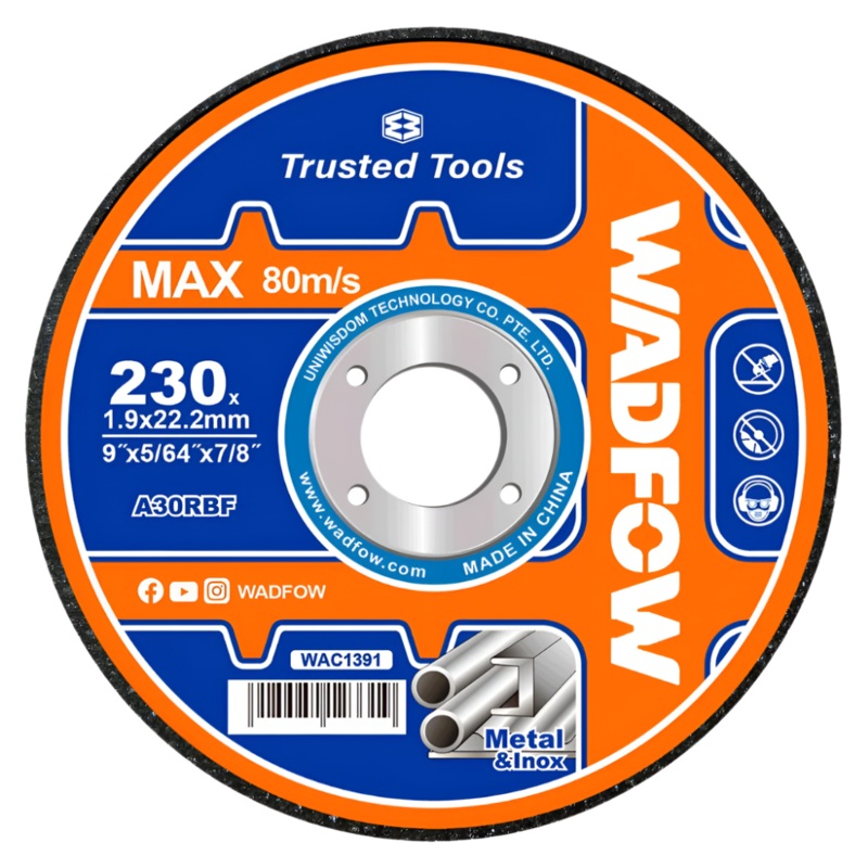 Wadfow 230×22.2mm Metal Grinding Disc – WAC1394