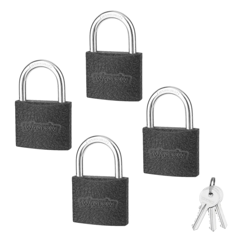 Wadfow 38mm 4 Pieces Key-Alike Iron Padlock Set – WPD5444