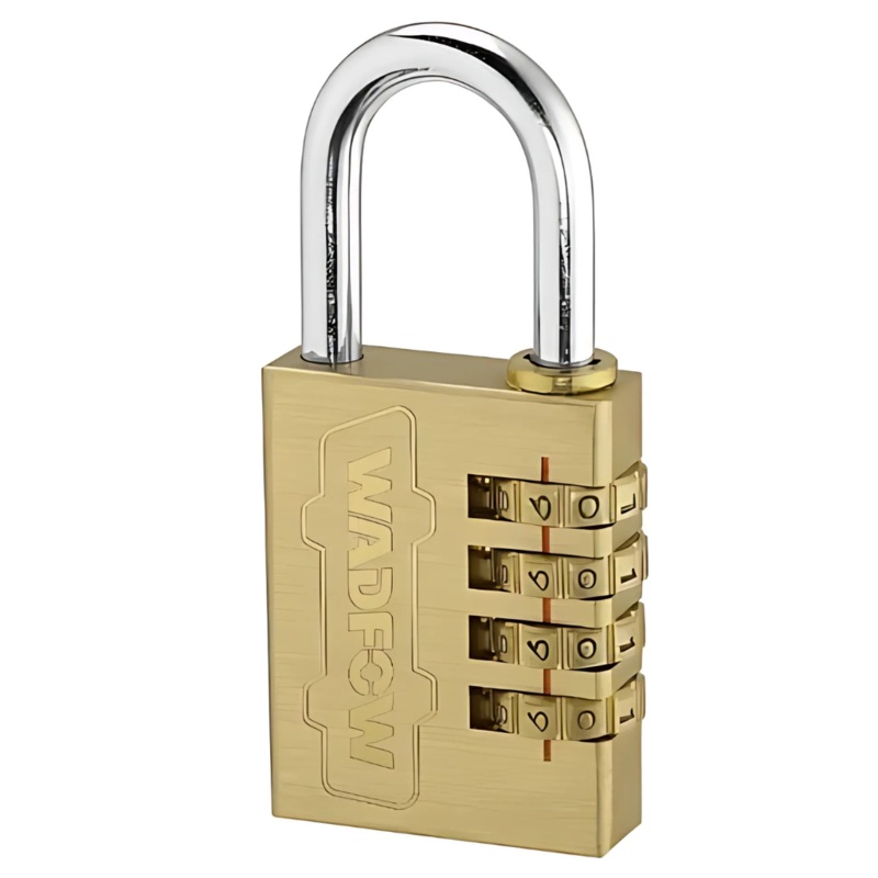 Wadfow 4x40mm 4 Digit Brass Combination Padlock – WPD3444