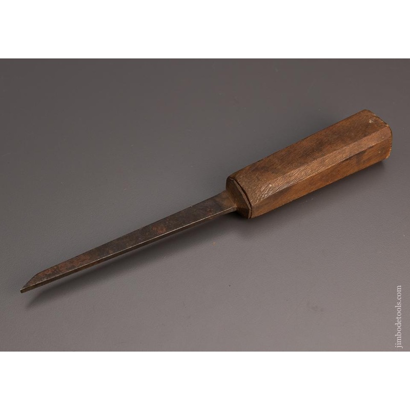 18th Century JAMES CAM Pig Sticker Mortise Chisel 1/8 x 10 1/4 – 97521