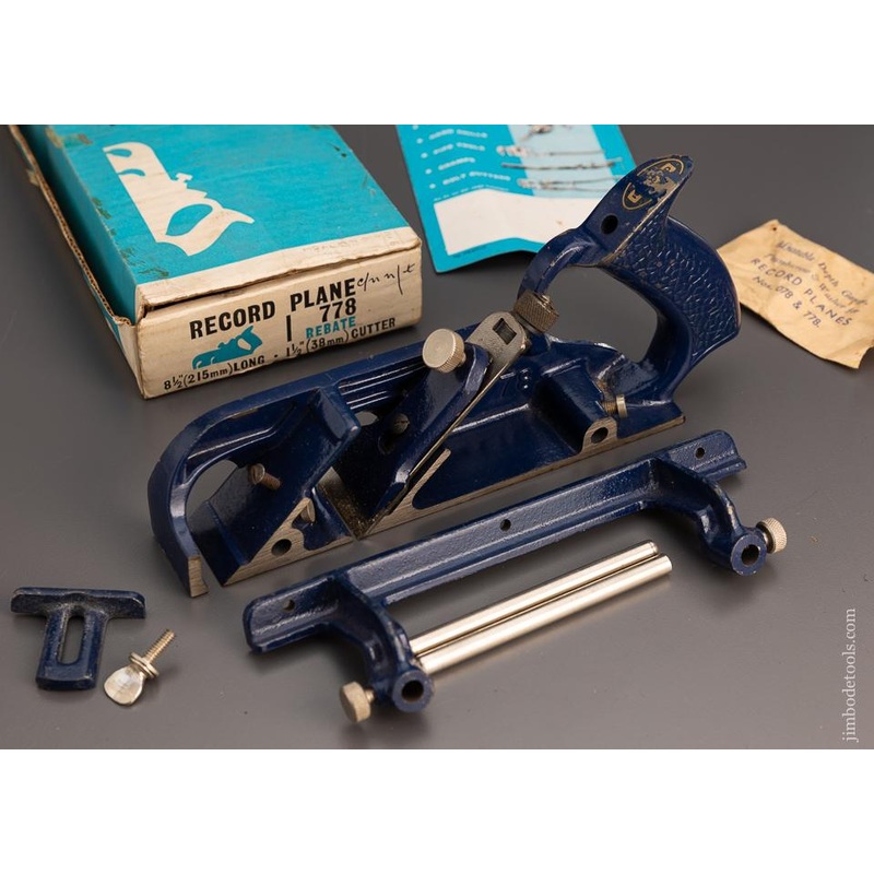 RECORD No. 778 Rabbet & Filletster Plane Near Mint in Box – 97534