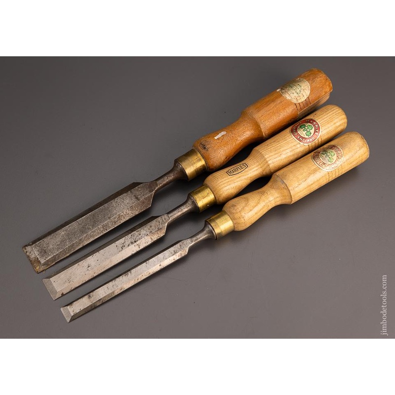 Set of 3 MARPLES Beveled Tang Chisels – 97587