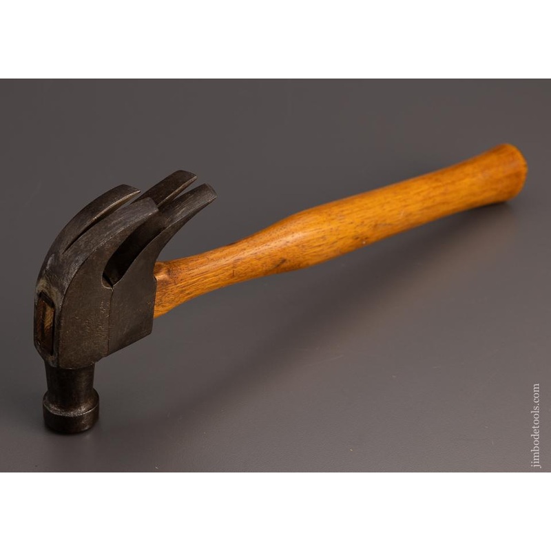 Signed Clean VOIGHT November 4, 1902 Patent Double Claw Hammer by DOUBLE CLAW HAMMER CO. w/ Original Handle – 97616