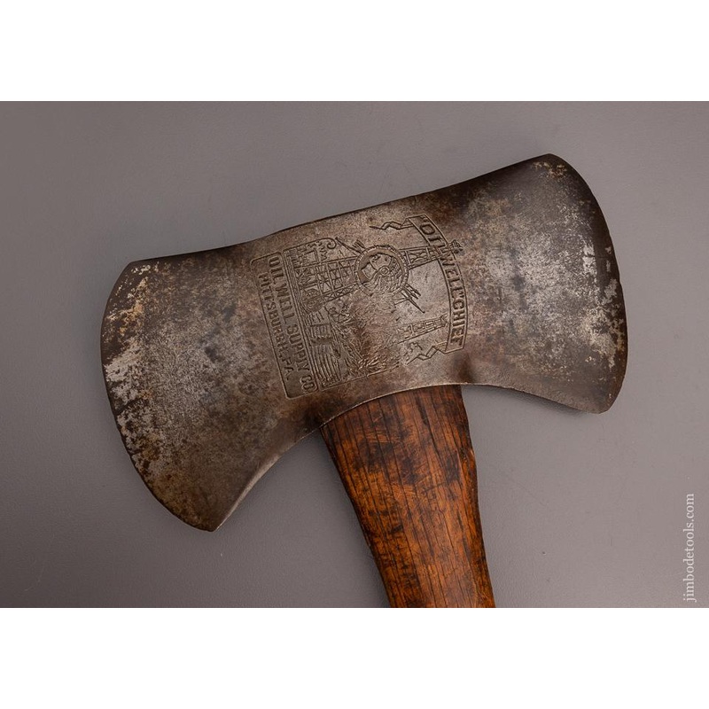 Uber Rare OIL WELL SUPPLY CO. Embossed OILWELL CHIEF Double Bit Axe – 97739 – AS OF APR 20