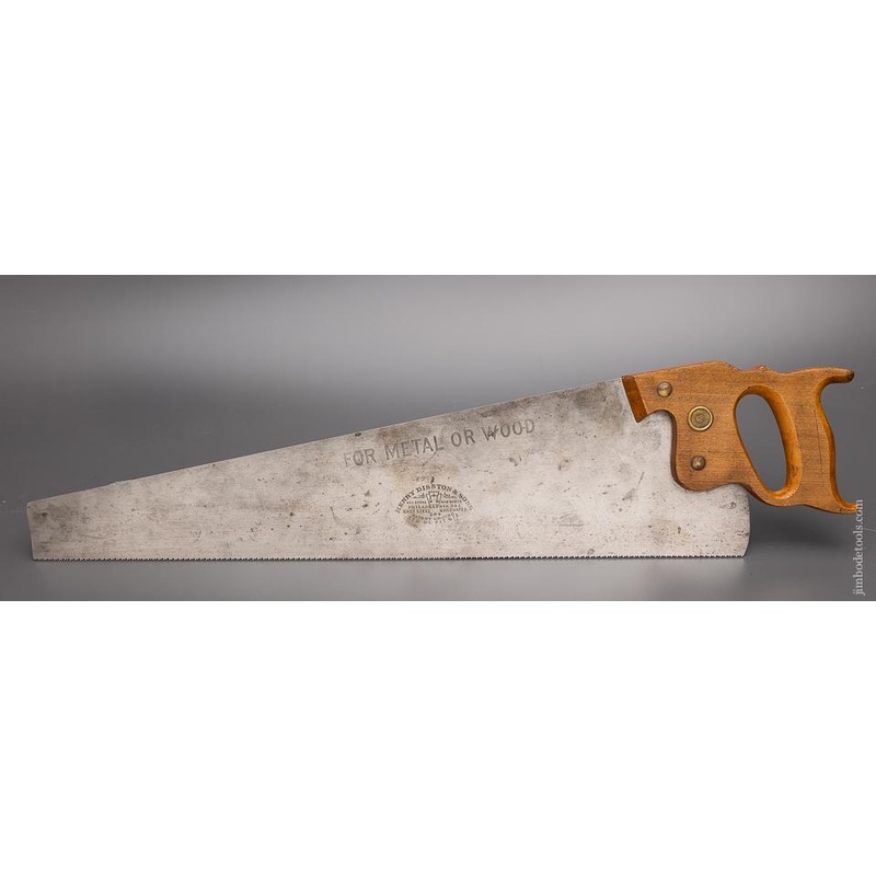 Rare DISSTON No. 344 Hand Saw for Hard Woods & Metal – 98091
