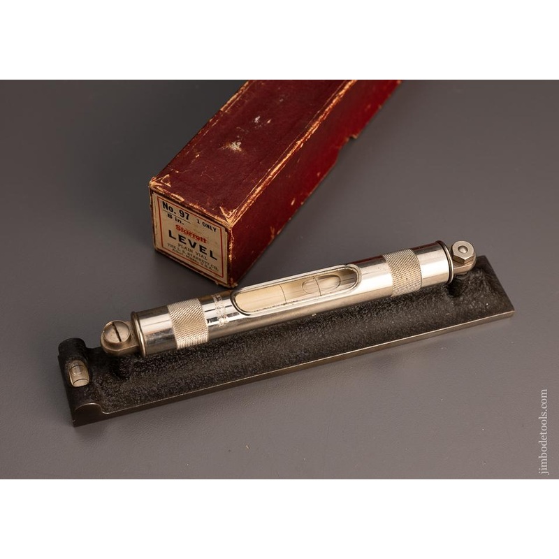 STARRETT No. 97 Level Mint in Box 8 Inch – 98237