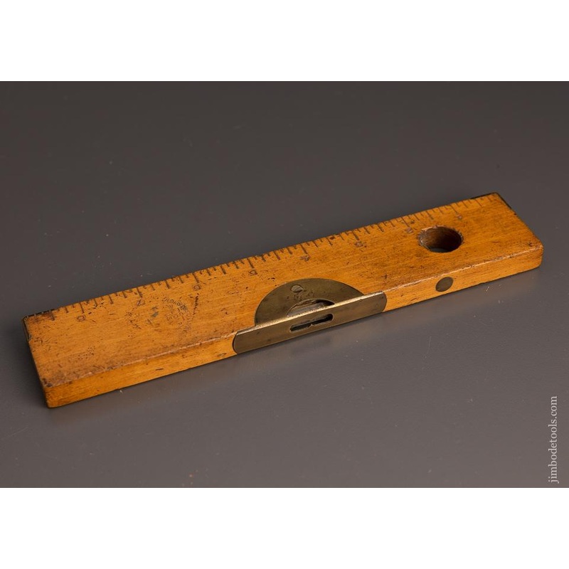 Rare HENRY DISSTON Boxwood Rule with Plumb & Level Feature 12 Inch  98180
