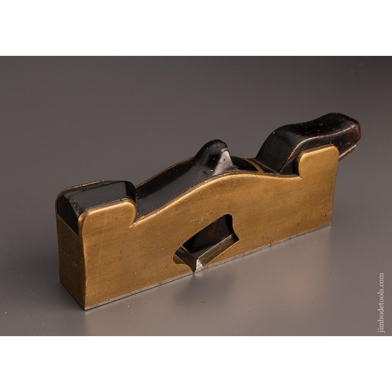 Rare HOLLAND LONDON IMPROVED Gunmetal and Ebony Shoulder Plane – 98367