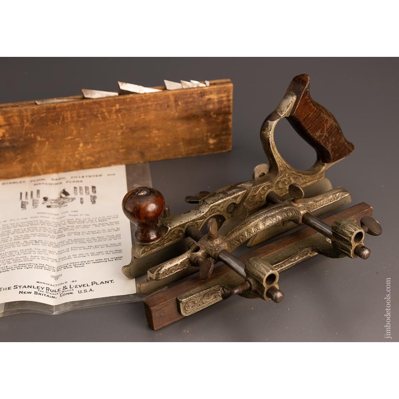 STANLEY No. 46 Skewed Plow Plane with 10 Cutters – 98248