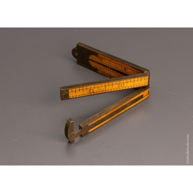 Rare H. CHAPIN No. 73 Boxwood 4 Fold Caliper Rule – 98281