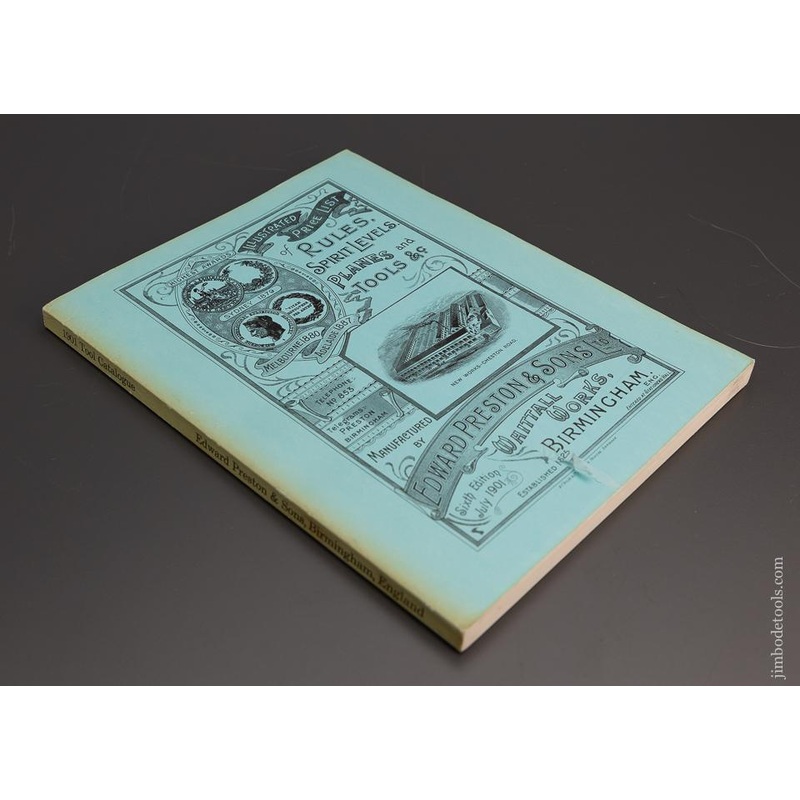Reprint: EDWARD PRESTON & SONS Price List  of Rules, Levels, etc. – 98607