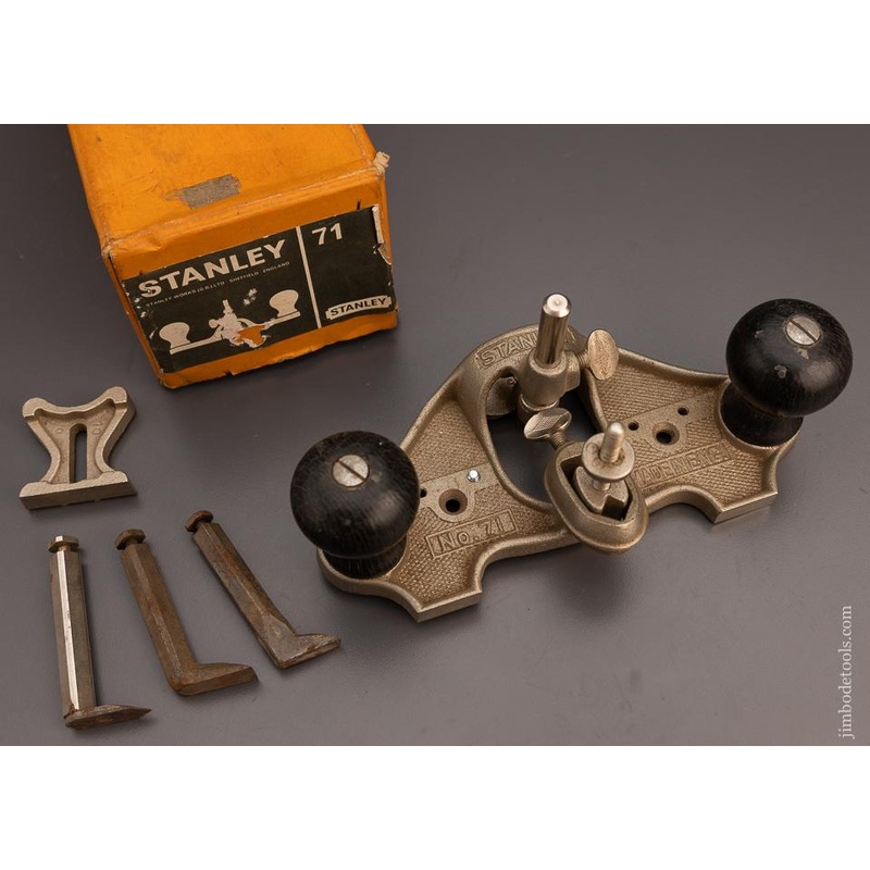 100% Complete STANLEY No. 71 Router Plane in Original Box-  98661