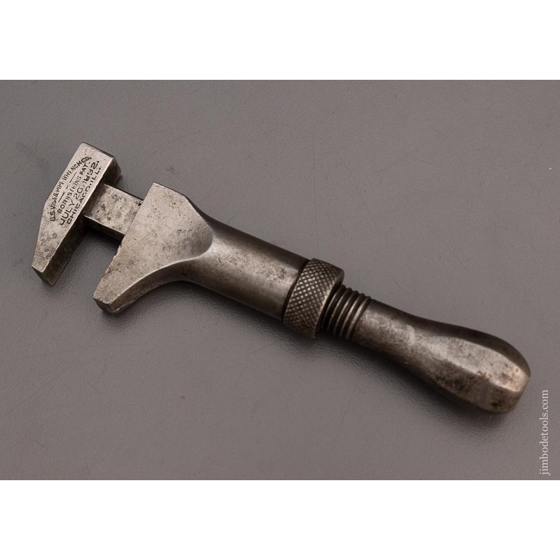 Rare 4 7/8 Inch BORNSTEIN PATENT Quick Adjust Wrench 1892 – 98562