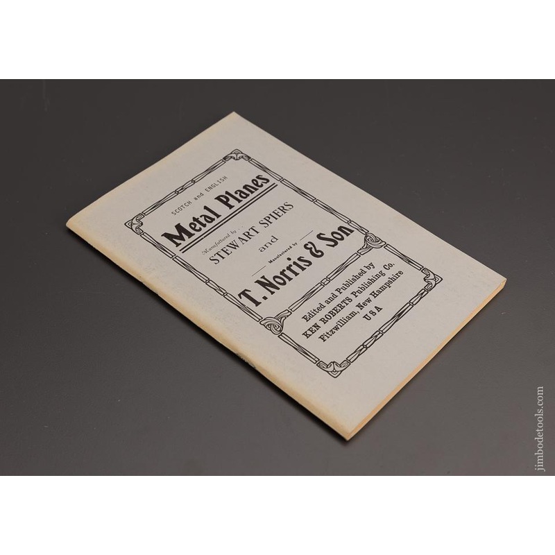 Reprint: Scotch and Metal Planes SPIERS and NORRIS & SON – 98619