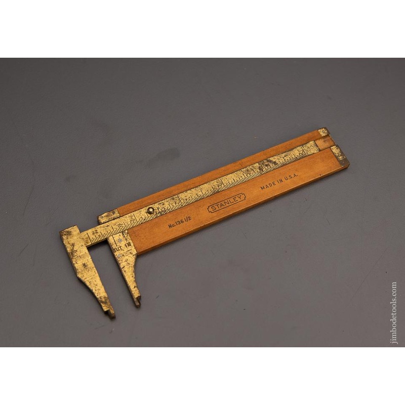 STANLEY No. 136 1/2 Six Inch Boxwood Caliper Rule – 98966