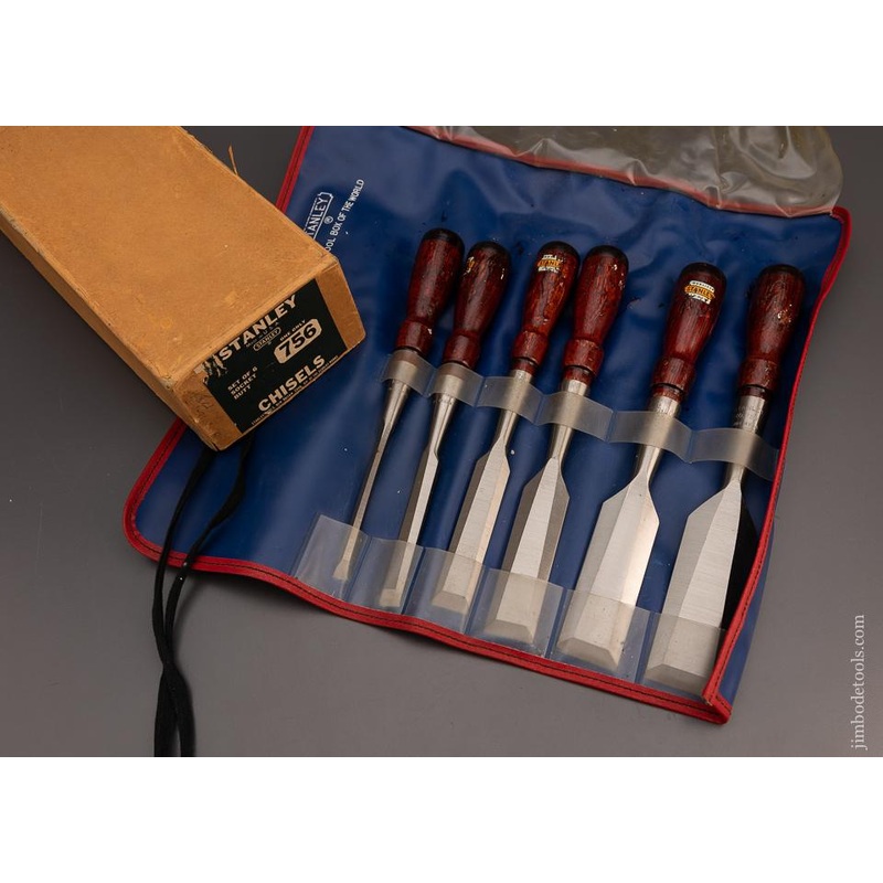 STANLEY No. 750 Chisel Set Mint in Box (6) No. 750 Chisels – 98779 – AS OF JUNE 23