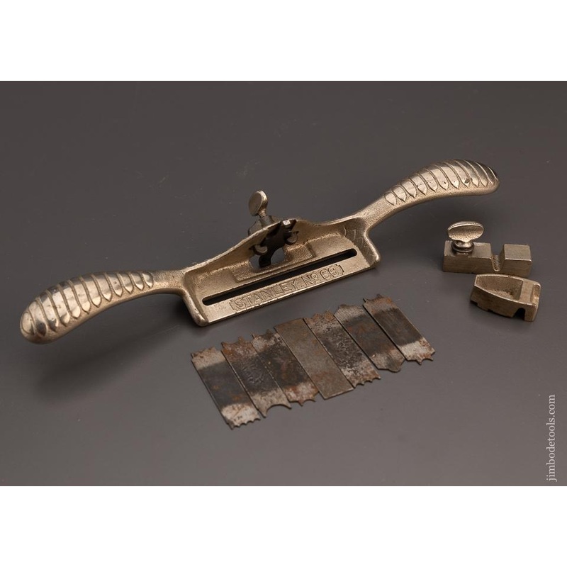 Very Fine STANLEY No. 66 Hand Beader with Both Fences and All 8 Cutters – 98767
