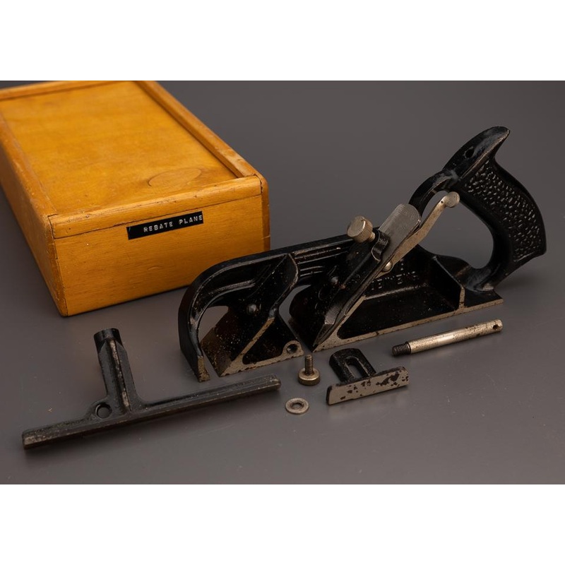 100% Complete STANLEY No. 78 Duplex, Rabbet, and Filletster Plane in Custom Box – 98814