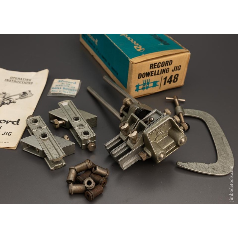 RECORD No. 148 Dowelling Jig 100% COMPLETE in Original Box – 98831