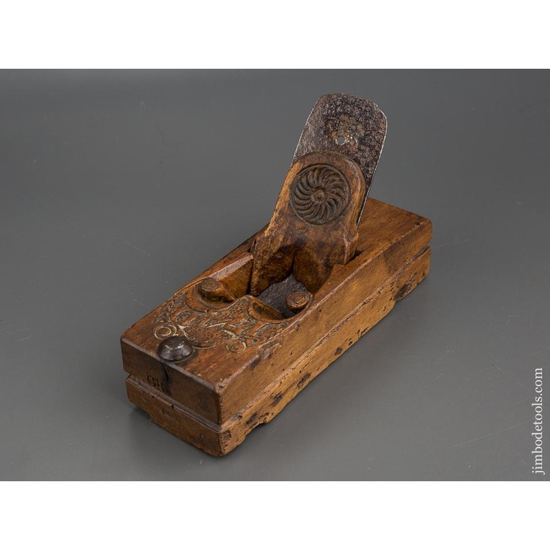 18th Century Carved and Dated 1740! Dutch Plane by ARY DEN HENGYST * 80259U
