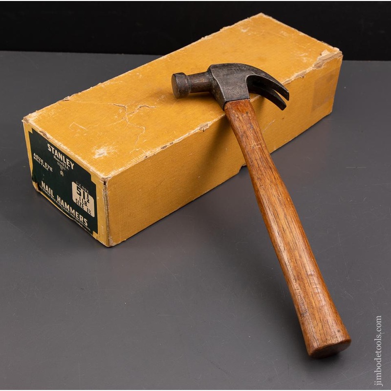 STANLEY No. 51 1/2 Adze Eye Bell Face Hammer FINE in Original Box * 93035