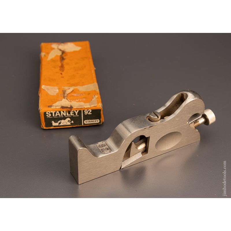 STANLEY No. 92 Cabinet Maker’s Rabbet Plane Mint in Box – 99286