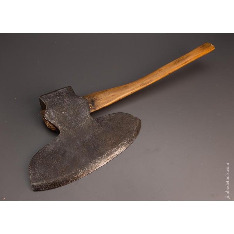 Unmarked Offset Single Bevel Hewing Axe – 99452