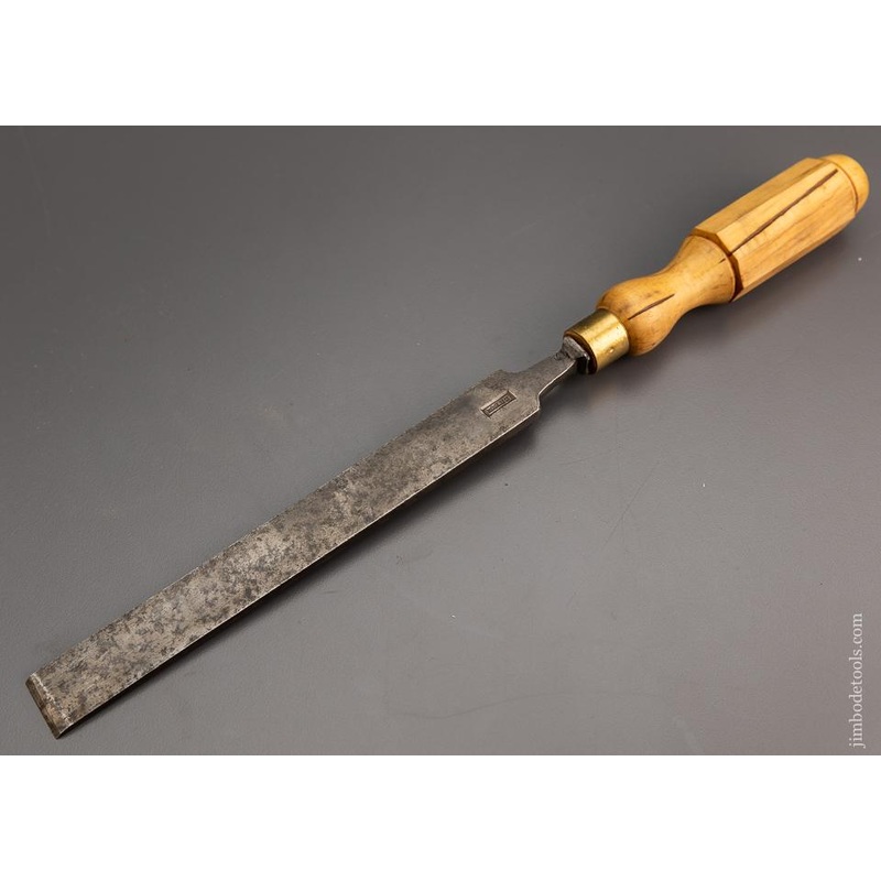 ZELUS Unmarked Long, Thin Paring Chisel with Octagonal Boxwood Handle 7/8 x 14 1/2 * 97051