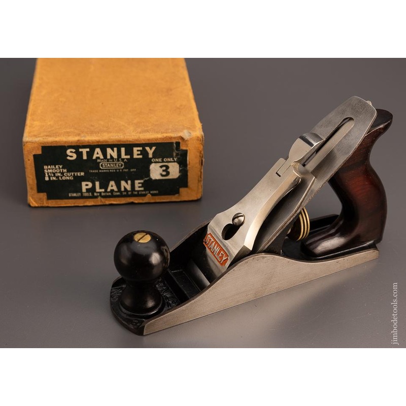 STANLEY No. 3 Smooth Plane Near Mint in Box – 99369