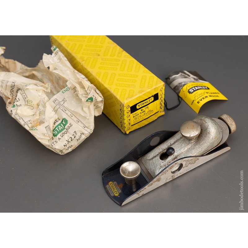STANLEY No. 118 Low Angle Block Plane Near Mint in Box – 115292