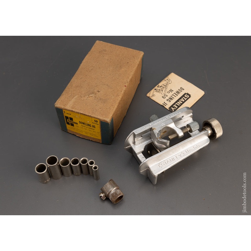 STANLEY No. 59 Dowelling Jig in Box 100% Complete – 115111