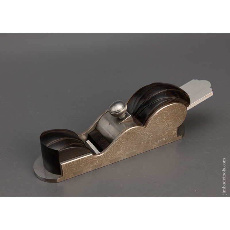 Stunning Dovetailed Damascus & Ebony Miter Plane by WAYNE ANDERSON – 115246 – AS OF MAR 3