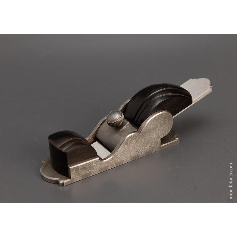 Stunning Dovetailed Damascus & Ebony Miter Plane by WAYNE ANDERSON – EXCELSIOR 115261 – AS OF MAR 9
