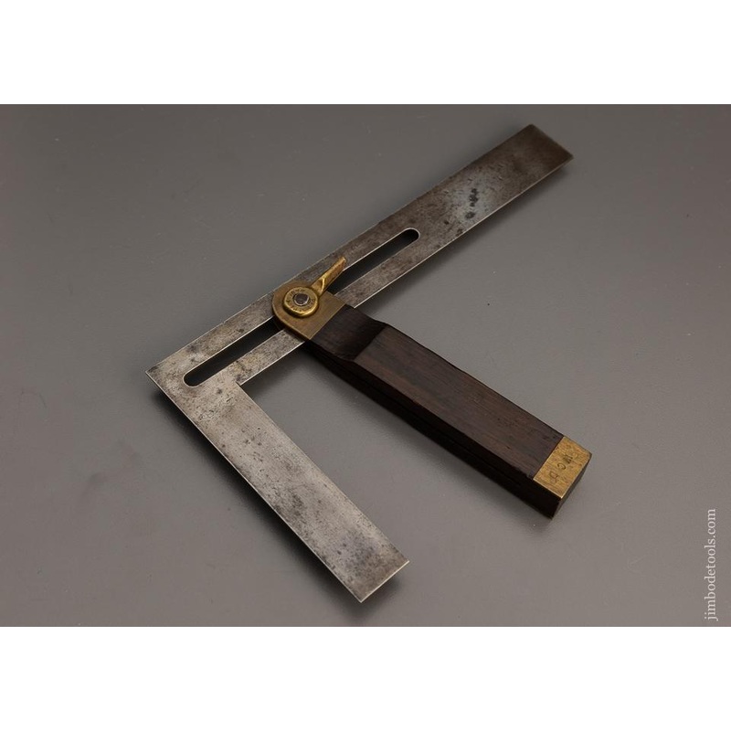 Rare STANLEY No. 24 Combination Try Square and Bevel – 99695